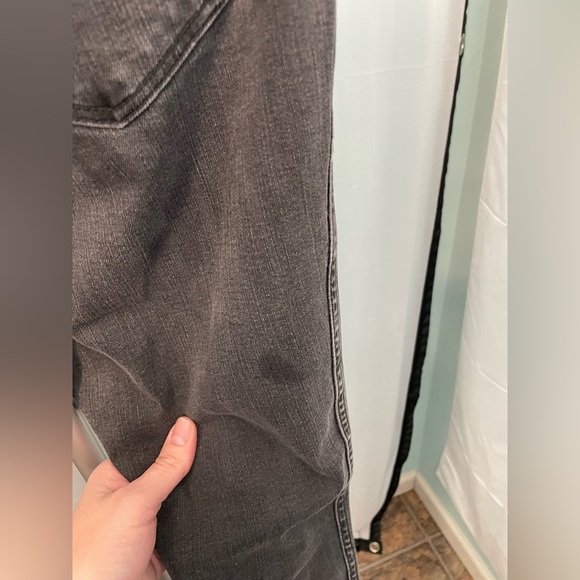 Madewell High Rise Black Button Fly Skinny Jeans Raw Hem Preowned Womens Size 26 - Picture 4 of 9